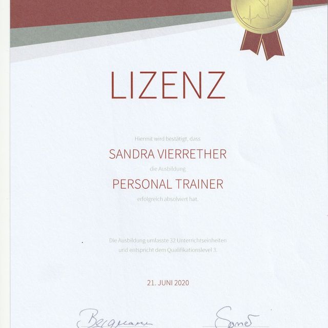 Personal Trainer - Lizenz 