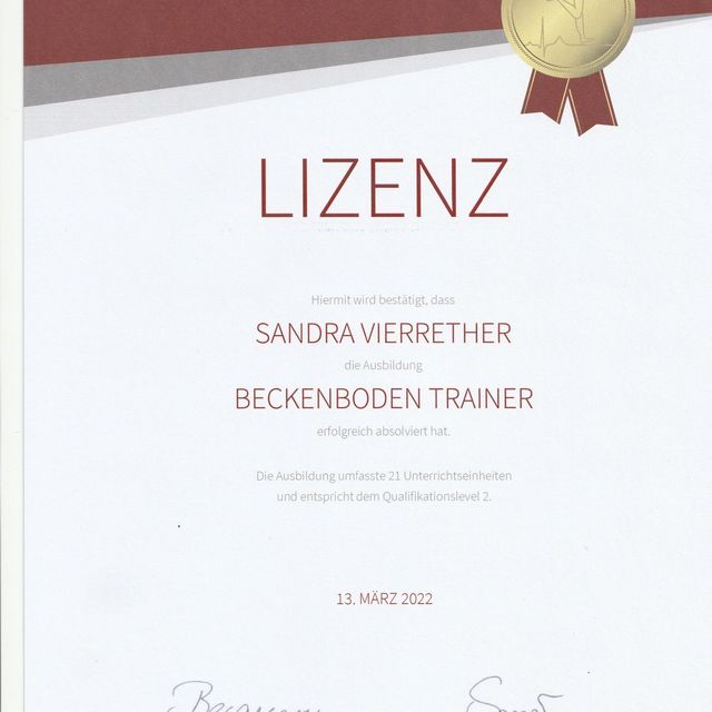 Lizenz - Beckenboden